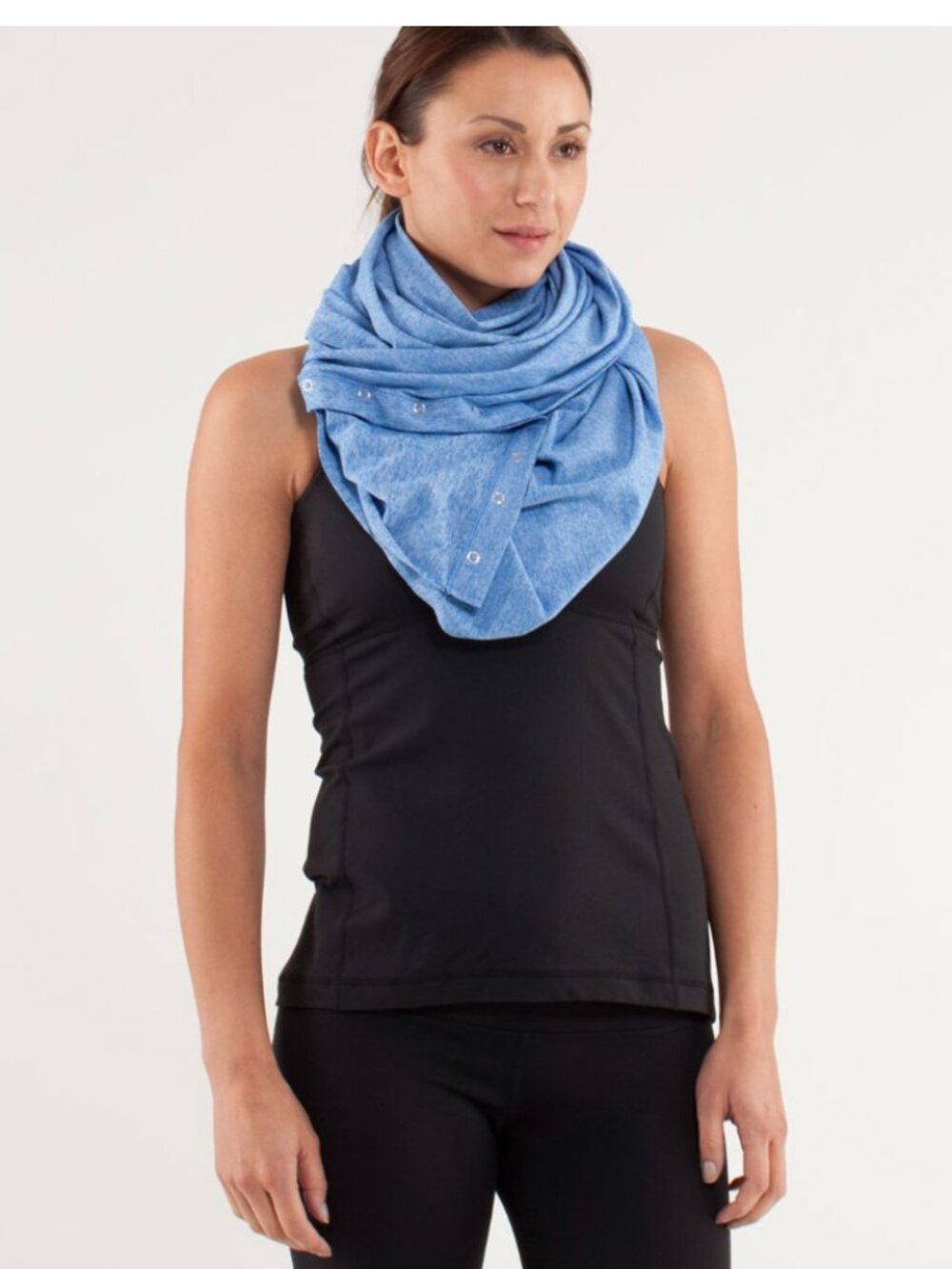 RARE Lululemon Vinyasa Scarf Blue Purple Herringbone